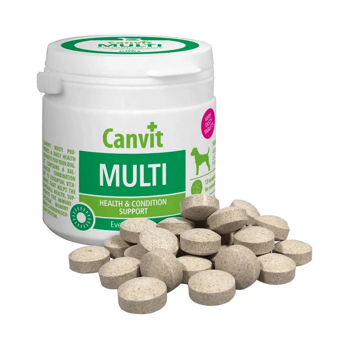 Вітаміни для собак Canvit Multi для щоденної підтримки здоров’я та імунітету