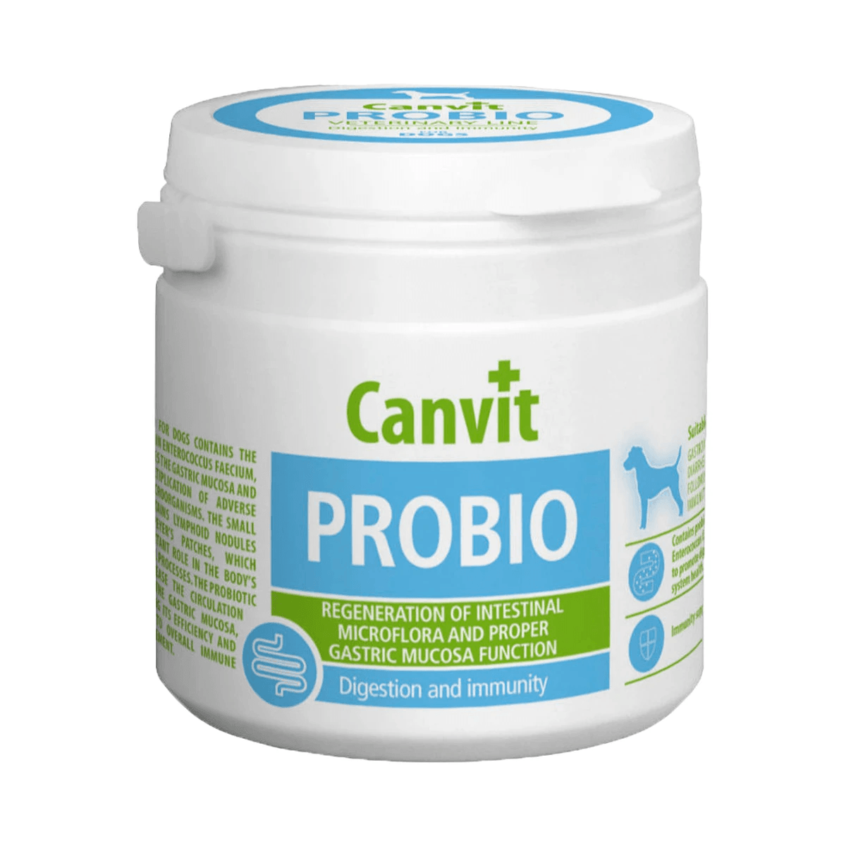 Пробіотики для собак Canvit Probio для відновлення кишкової мікрофлори, підтримки здорового травлення та зміцнення імунітету 100 г