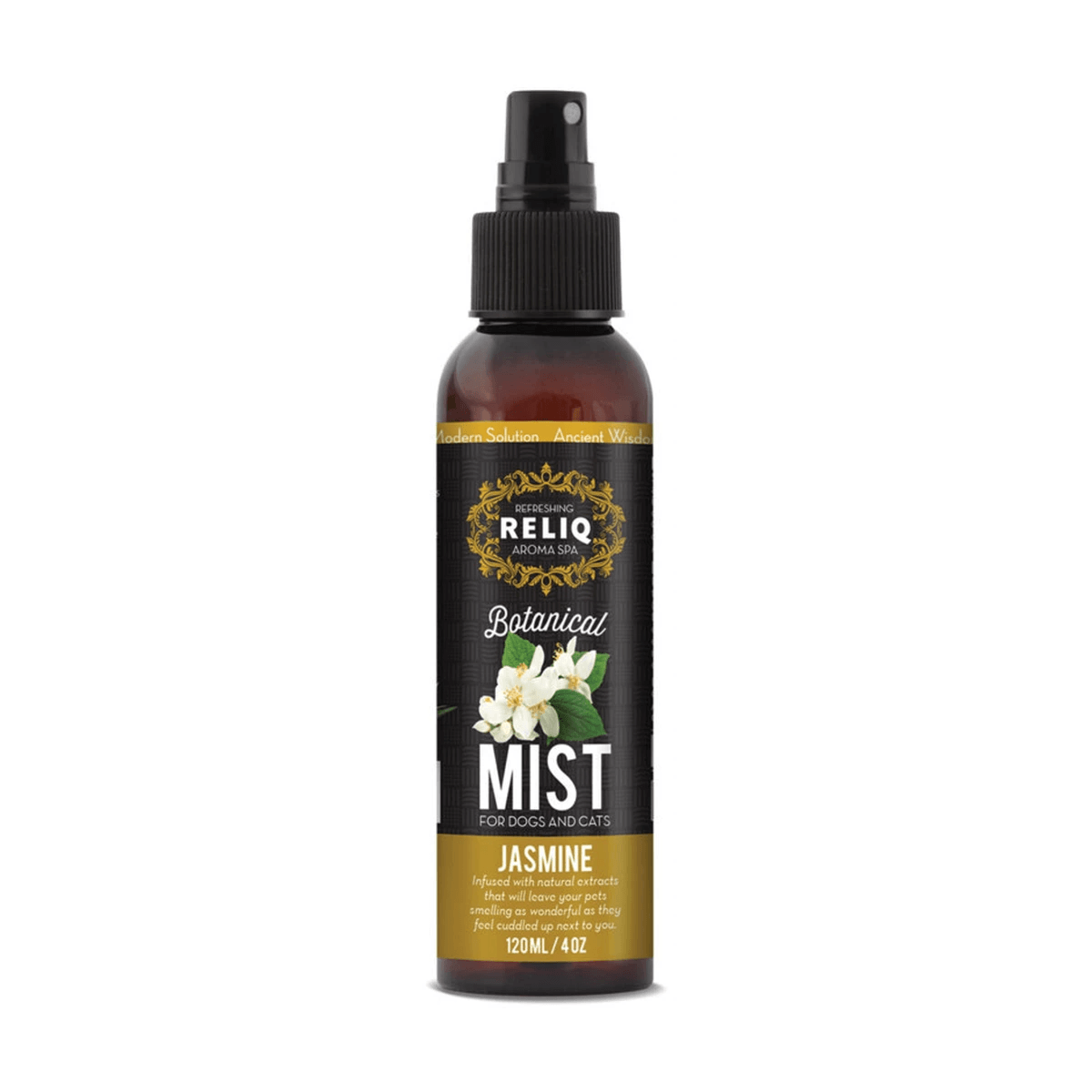 Спрей-одеколон для догляду та зволоження шерсті собак Reliq Botanical Mist Jasmine з ароматом жасмину