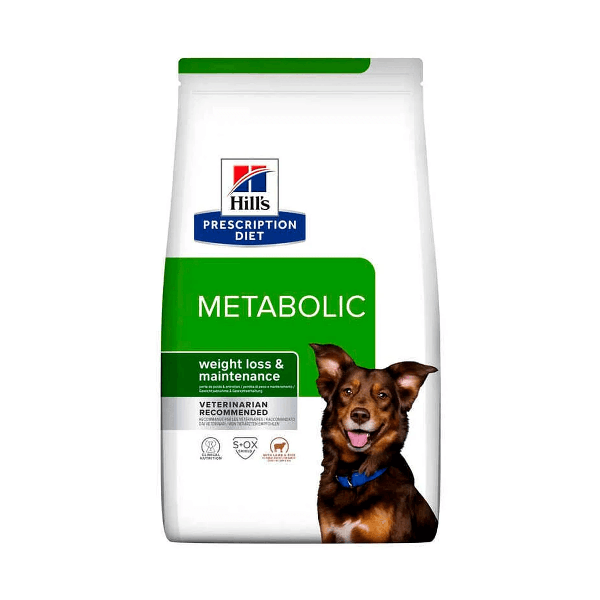 Дієтичний корм для собак Hill’s Prescription Diet Metabolic Lamb & Rice з ягням і рисом для контролю та зниження ваги, 1.5 кг